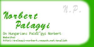 norbert palagyi business card